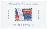 Liberia 1958  10. Jahrestag der Erklärung der...