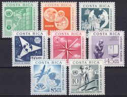 Costa Rica 1961  Embleme fr versch. UNO-Organisationen