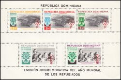 Dominikanische Republik 1960  Weltflüchtlingsjahr