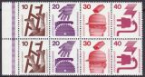 1972  Freimarken: Unfallverhütung - Heftchenblatt...