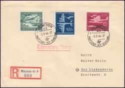1944  25 Jahre Deutscher Luftpostdienst auf R-Brief