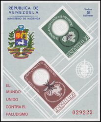 Venezuela 1962  Kampf gegen die Malaria