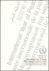 1986  Internationales Jahr des Friedens
