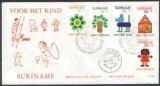 Surinam 1973  Kinderhilfe Satz  FDC