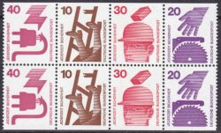 1974  Freimarken: Unfallverhütung - Heftchenblatt