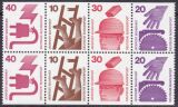 1974  Freimarken: Unfallverhütung - Heftchenblatt