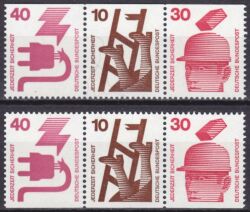 1974  Freimarken: Unfallverhütung - Zusammendrucke aus MH