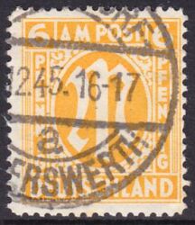 1945  Freimarke: AM-Post  englischer Druck