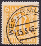 1945  Freimarke: AM-Post  englischer Druck