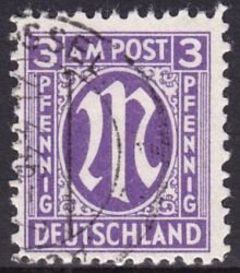 1945  Freimarke: AM-Post  deutscher Druck