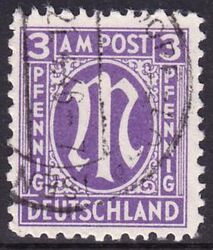 1945  Freimarke: AM-Post  deutscher Druck