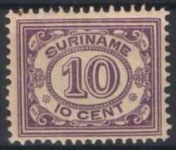 Surinam 1913  Freimarke  Ziffenzeichnung