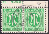 1945  Freimarke: AM-Post  amerikanischer Druck