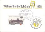 1989  Werbekarte der DBP - Wahl der Schönsten
