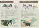 2001  Postamtliches Erinnerungsblatt - Bedrohte Tierarten