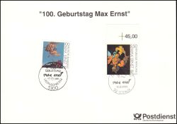 1991  100. Geburtstag von Max Ernst