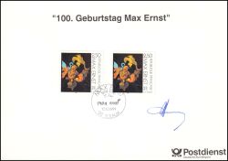 1991  100. Geburtstag von Max Ernst