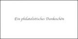 2011  Ein philatelistisches Dankeschn