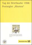 1998  Treuegabe - Postsegler "Hiorten" - Tag...