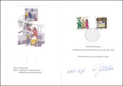 1997  Weihnachtskarte der ISP - Postdienst