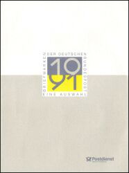 1991  Briefmarken der Deutschen Bundespost - Auswahl 1991