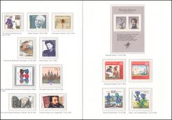 1991  Briefmarken der Deutschen Bundespost - Auswahl 1991