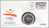 1988  Numisbrief - Olympische Sommerspiele 1992 in Barcelona