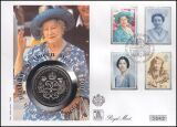 1990  Numisbrief - 90. Geburtstag von Königinmutter...