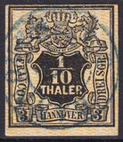 1855  Freimarke: Glatter Wertschild unter Wappen