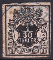 1856  Freimarke: Wappen mit weitmaschigem Netzwek