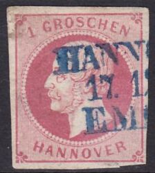 1859  Freimarken: König Georg V.