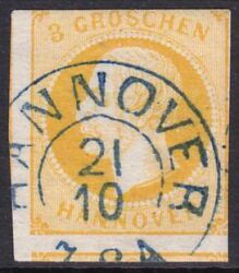 1859  Freimarken: König Georg V.