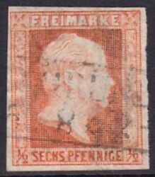 1850  Freimarke: König Friedrich Wilhelm IV.