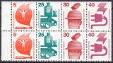 1973  Freimarken: Unfallverhütung - Heftchenblatt