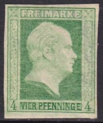 1856  Freimarke: König Friedrich Wilhelm IV.