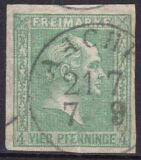 1858  Freimarke: König Friedrich Wilhelm IV.