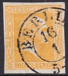 1858  Freimarke: König Friedrich Wilhelm IV.