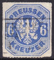 1867  Freimarke: Preußischer Adler im Achteck