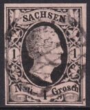 1851  Freimarke: König Friedrich August II.