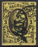 1851  Freimarke: König Friedrich August II.