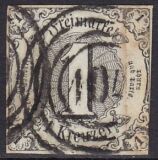 1852  Freimarke: Ziffern im Kreis