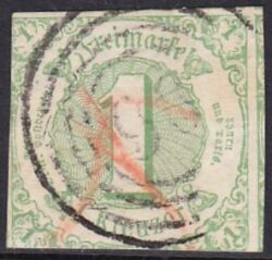 1859  Freimarke: Ziffern im Kreis