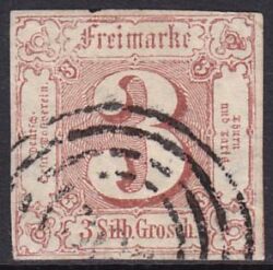 1859  Freimarke: Ziffern im Quadrat