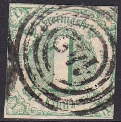 1859  Freimarke: Ziffern im Kreis