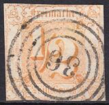 1862  Freimarke: Ziffern in geänderten Farben