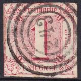 1862  Freimarke: Ziffern in geänderten Farben