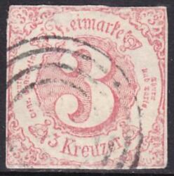 1862  Freimarke: Ziffern in geänderten Farben