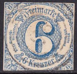 1862  Freimarke: Ziffern in geänderten Farben