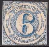 1862  Freimarke: Ziffern in geänderten Farben