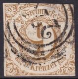 1862  Freimarke: Ziffern in geänderten Farben